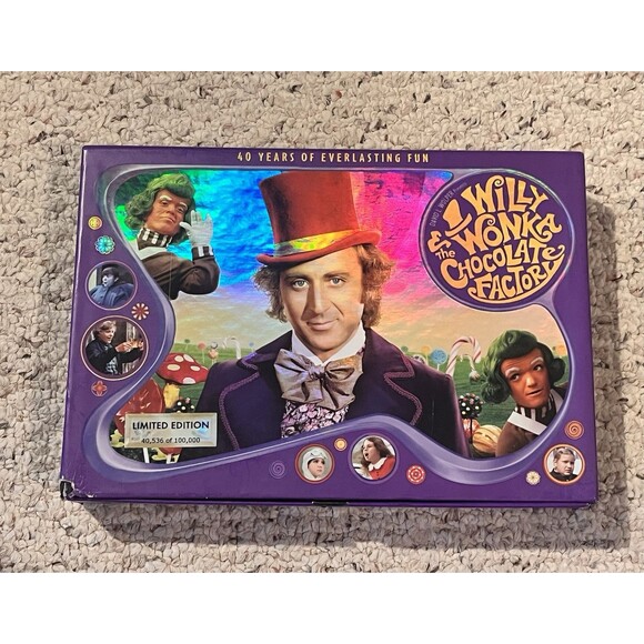 Willy Wonka & The Chocolate Factory 40th Anniversary LTD Ed Numbered DVD Movie - Picture 1 of 6